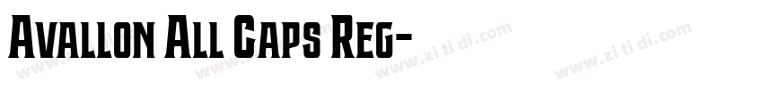 Avallon All Caps Reg字体转换